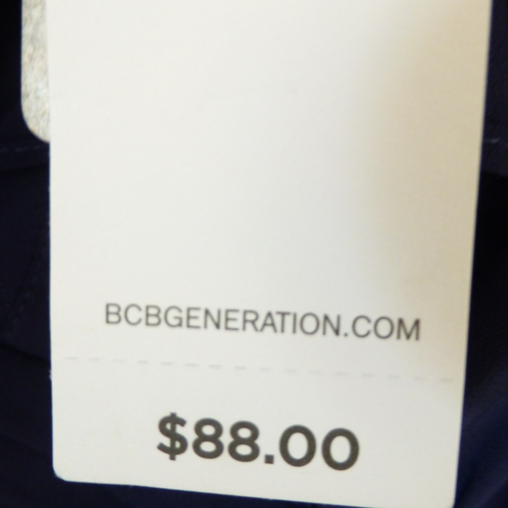 BCBGeneration Midnight Blue Ruffle Dress NWT - Picture 5 of 8